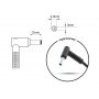 Töltő Mitsu 709986-003 laptop 90W 19.5V 4.62A (4.5x3.0 pin) - hp