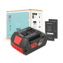 Bosch GSB 18V-21 akkumulátor 4000 mAh (72 Wh), 10 cikkeket Li-Ion 18V (4000 mAh)