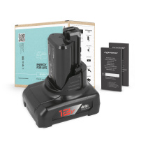 Bosch GLI 12V-300 akkumulátor 6000 mAh (72 Wh), 6 cikkeket Li-Ion 12V (6000 mAh)