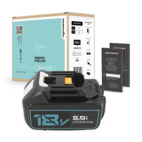 Makita GD800DRF akkumulátor 5000 mAh (90 Wh), 10 cikkeket Li-Ion 18V (5000 mAh)
